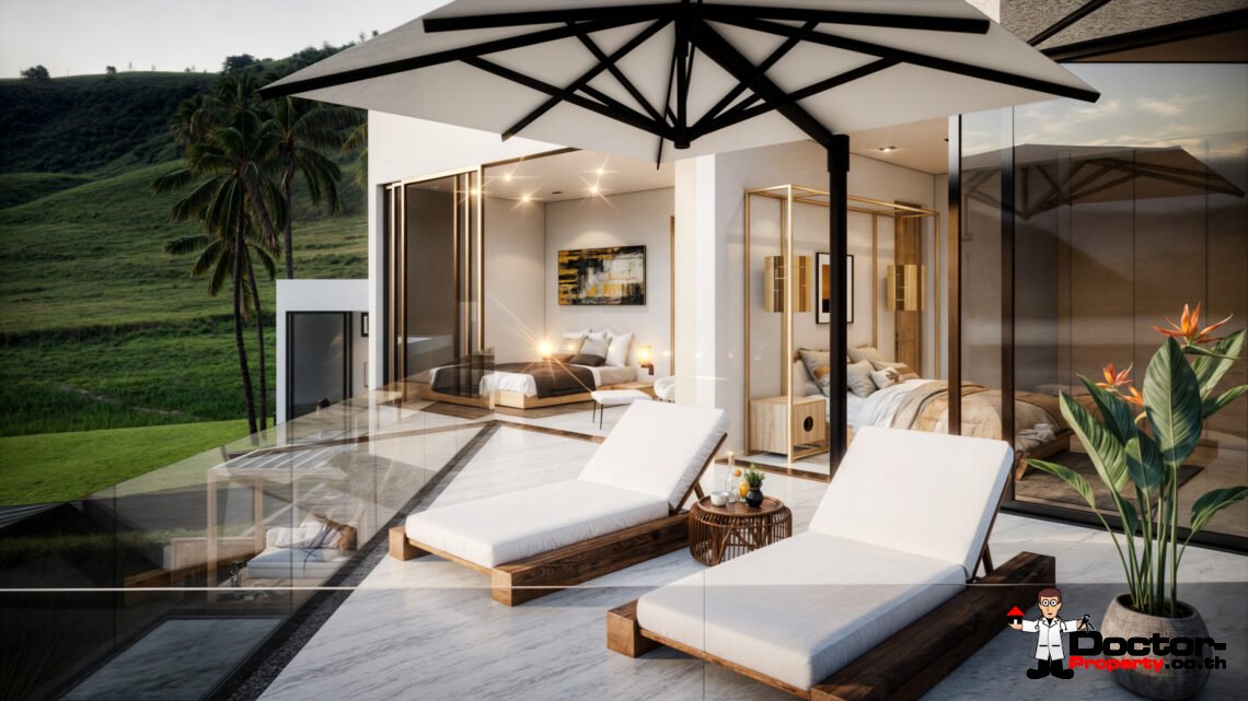 Luxury Modern 3 Bedroom Pool Villa in Plai Laem, Koh Samui – For Sale
